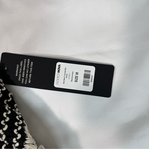 Fashion Nova Bali Mami Mini Woven Dress - Black/Combination - Picture 7 of 11